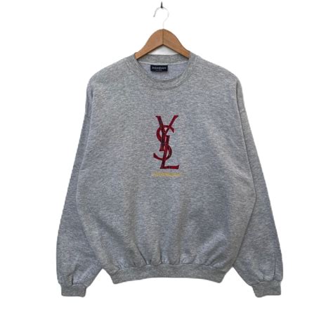 ysl vintage sweatshirt|saint laurent sweatshirt vintage.